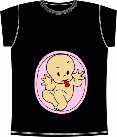 Прикольные футболки: Tongue Baby Black